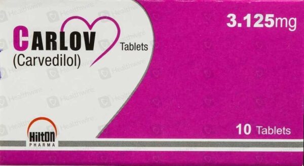 CARLOV 3.125MG TAB 10S